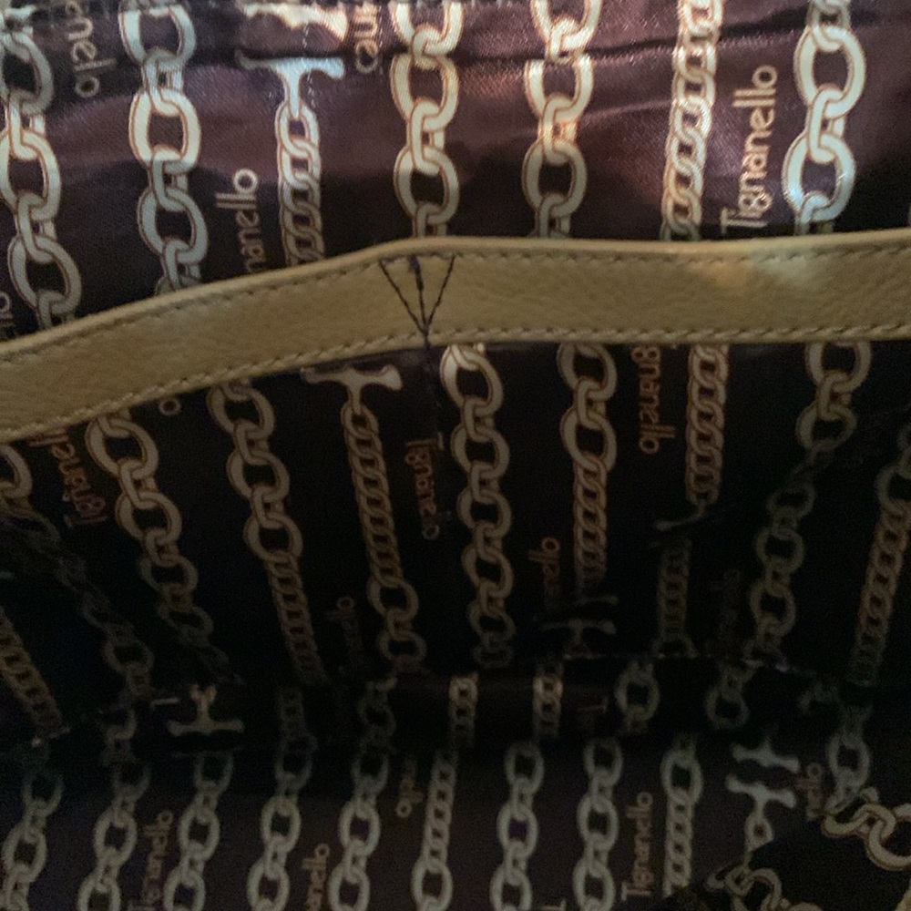 Tignanello leather purse 12” across, 9” deep - Picture 6 of 11